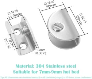 (2 صورة) تُستخدم هذه الأقواس عادةً لدعم الأرفف الزجاجية أو الخشبية على الحائط أو داخل خزانة مقاس 26 مم-B0FTFPJPBR