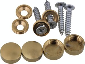 4 قطع مسمار مرآة غطاء زخرفي مسمار 25 مم / قطر الفولاذ المقاوم للصدأ ذهبي لامع-B0FTFK1BY7