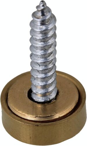 4 قطع مسمار مرآة غطاء زخرفي مسمار 25 مم / قطر الفولاذ المقاوم للصدأ ذهبي لامع-B0FTFK1BY7