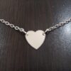 سوار أنيق على شكل قلب للنساء، سوار سلسلة مطلي بالفضة الإسترلينية قابل للتعديل، هدية مجوهرات بسيطة