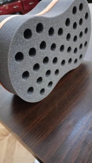 فرشاة إسفنجية لتجعيد الشعر الطبيعي والضفائر - إسفنجة تجعيد مزدوجة الجوانب لتصفيف الشعر الأفريقي 20 × 12 سم-B0FT2T4SQC