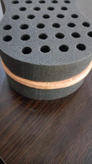 فرشاة إسفنجية لتجعيد الشعر الطبيعي والضفائر - إسفنجة تجعيد مزدوجة الجوانب لتصفيف الشعر الأفريقي 20 × 12 سم-B0FT2T4SQC