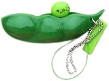 سلسلة مفاتيح مصنوعة من فول الصويا والبازلاء من شركة Squeeze-a-bean للهواتف المحمولة والمفاتيح - باللون الأخضر-B0G2GF5LV1