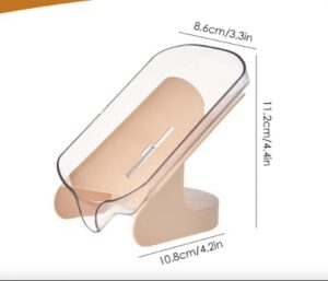 B0FZKQ4NGM- (1pcs) Self-Draining Waterfall Soap Dish - Modern Sloped Design for Bathroom & Kitchen