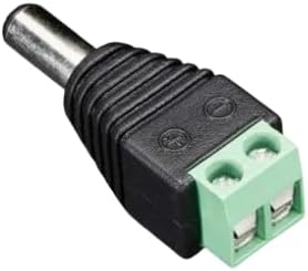 موصل طاقة تيار مستمر بمقبس ذكر مع محول كتلة طرفية لولبية - محول 12 فولت / 5 فولت بدون لحام-B0G2M8PRY3