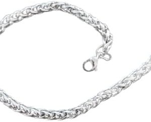 سوار/قلادة رجالي بسلسلة ثقيلة - فولاذ مقاوم للصدأ فاخر - مقاوم للحساسية، مقاوم للتآكل، فضي اللون، مقاس 20 سم A02-B0G2GMPNNG