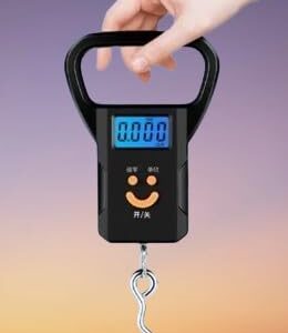 ميزان أمتعة معلق محمول بشاشة LCD ذات إضاءة خلفية زرقاء-B0G1YBY63P