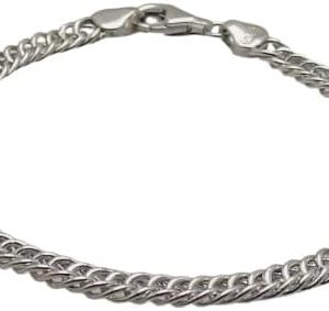 سوار/قلادة رجالي بسلسلة ثقيلة -فضي اللون، مقاس 20 سم-A06-B0G2GRMSQK