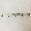 B0FZKMSW2C-(1pcs) Stainless Steel Wall Mount Coat Rack with 5 Hooks - Heavy Duty Modern Hanger for Entryway, Bathroom, Kitchen, a nd Bedroom – Rustproof Brushed Finish Length: 36.5 cm