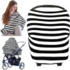 Nursing Breastfeeding Cover Baby Car Seat Cover Canopy Stretchy Carseat Canopy Grocery-B0FZ43R36W