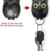 (قطعة واحدة) خطاف مفاتيح على شكل بومة - لون أسود 5 سم × 6 سم-B0G2MDQ8F3