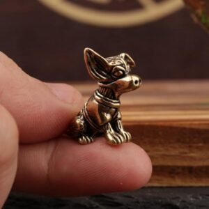 تمثال كلب داشهند نحاسي عتيق، تماثيل نحاسية عتيقة،B0G2MZ2J1F