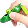سلسلة مفاتيح مصنوعة من فول الصويا والبازلاء من شركة Squeeze-a-bean للهواتف المحمولة والمفاتيح - باللون الأخضر-B0G2GF5LV1