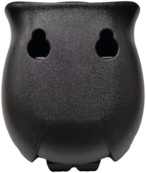 (قطعة واحدة) خطاف مفاتيح على شكل بومة - لون أسود 5 سم × 6 سم-B0G2MDQ8F3