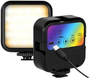 ضوء فيديو LED WL-R1 RGB  إضاءة احترافية كاملة الألوان للكاميرا-B0G2F939MB