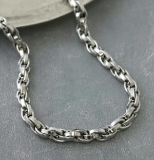 سوار/قلادة رجالي بسلسلة ثقيلة مقاس 20 سم A05-B0G2GQWZHL