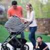 Nursing Breastfeeding Cover Baby Car Seat Cover Canopy Stretchy Carseat Canopy Grocery-B0FZ43R36W