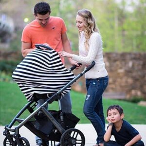Nursing Breastfeeding Cover Baby Car Seat Cover Canopy Stretchy Carseat Canopy Grocery-B0FZ43R36W