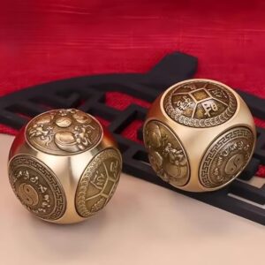 أداة دوارة من البرونز بستة وجوه لتخفيف التوتر و لتخفيف القلق-B0G1MT393S