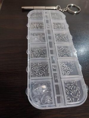 مجموعة إصلاح النظارات (600 قطعة) - براغي دقيقة، وصواميل، وغسالات، ومفكات للنظارات، والنظارات الشمسية، والساعات-