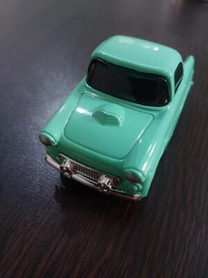 نموذج سيارة مصغر (لون/أخضر نعناعي) - قطعة ديكورية مقاس 3 سم × 6 سم-B0G1MX19CY