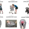 Nursing Breastfeeding Cover Baby Car Seat Cover Canopy Stretchy Carseat Canopy Grocery-B0FZ43R36W