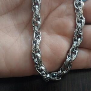 61sklFNA5EL._AC_SY500_ سوار/قلادة رجالي بسلسلة ثقيلة - فضي اللون، مقاس 20 سم A1-B0G2GRJCJW