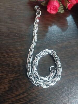 سوار/قلادة رجالي بسلسلة ثقيلة مقاس 20 سم A05-B0G2GQWZHL