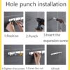 B0FZKMSW2C-(1pcs) Stainless Steel Wall Mount Coat Rack with 5 Hooks - Heavy Duty Modern Hanger for Entryway, Bathroom, Kitchen, a nd Bedroom – Rustproof Brushed Finish Length: 36.5 cm