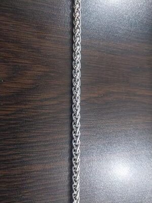 سوار/قلادة رجالي بسلسلة ثقيلة - فولاذ مقاوم للصدأ فاخر - مقاوم للحساسية، مقاوم للتآكل، فضي اللون، مقاس 20 سم A02-B0G2GMPNNG