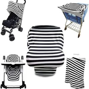 Nursing Breastfeeding Cover Baby Car Seat Cover Canopy Stretchy Carseat Canopy Grocery-B0FZ43R36W