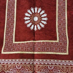 سجادة صلاة إسلامية فاخرة – مخمل ناعم بتصميم مطرز أنيق مقاس 65 × 122 سم-B0G1M8MHWZ