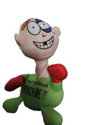 دمية "Punch Me" الناعمة المضادة للتوتر - لعبة محشوة ومسلية لتخفيف الغضب والتوتر - متينة، من شركة - B09K6SC494