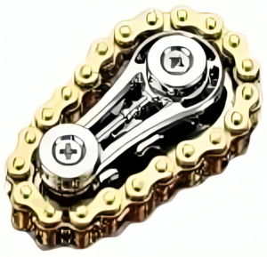 سلسلة مفاتيح فاخرة بمعدات ميكانيكية للرجال هندسية معدنية متينة لهدايا الدراجات-B0G1L1MFMJ