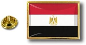 دبوس شارة علم مصر - دبوس شارة مطلي بالمينا على شكل علم مصر الوطني