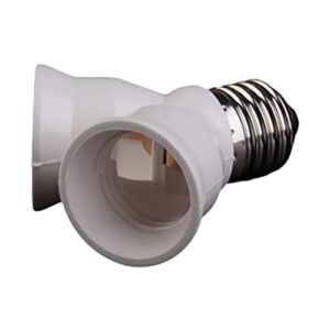 حامل مقبس لمبة إضاءة  قاعدة لولبية قياسية، محول Y-Splitter، أبيض (10 قطع)