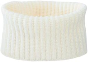 طوق رأس شتوي محبوك، وغطاء أذن سميك مضلع، ووشاح رقبة مقاوم للرياح مع مطاط، ووشاح ناعم ودافئ