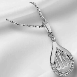 3117gvvbYhL._AC_ قلادة "ما شاء الله" للنساء متدلية بالخط الاسلامي مع كريستالات بطول 24 سم