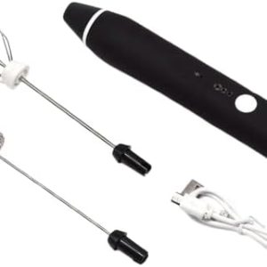 خلاط ورغوة حليب كهربائي محمول قابل لإعادة الشحن (2 في 1)-B0G4497WBR