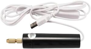 مثقاب يدوي صغير محمول بمنفذ USB، تصميم غطاء سداسي