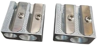 مبراة أقلام رصاص معدنية مزدوجة - فتحتان مثالية لأقلام الرصاص القياسية والجامبو، للمدارس والمكاتب والفنانين. 1 مبراة أقلام رصاص معدنية مزدوجة - فتحتان مثالية لأقلام الرصاص القياسية والجامبو، للمدارس والمكاتب والفنانين.