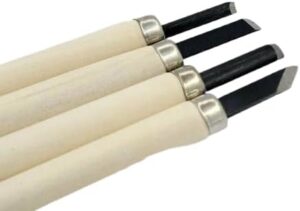 مجموعة أدوات نحت الخشب الأساسية (4 قطع)