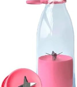 خلاط محمول شخصي، عصارة كهربائية محمولة، زجاجة لتحضير العصائر، خلاط صغير يعمل بالبطارية، 22 سم