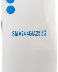 غطاء خلفي شفاف من السيليكون الناعم SM A24/A25، حماية كاملة، مقاوم للصدمات/الكسر