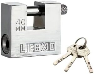 قفل صلب قوي للكمبيوتر مزود بثلاثة مفاتيح مضاد للسرقة ومضاد للكسر وقفل أسطواني بدبوس فضي-B0G457ZY1H