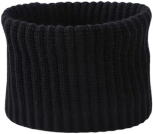 طوق رأس شتوي محبوك، وغطاء أذن سميك مضلع، ووشاح رقبة مقاوم للرياح مع مطاط، ووشاح ناعم ودافئ