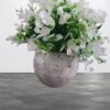 نبتة اصطناعية أنيقة في وعاء أسمنتي ريفي عصري