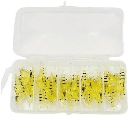 طُعم صيد روبيان من السيليكون الناعم مع خطافات، 4 سم، طعم معطر لصيد سمك القاروص 1 طُعم صيد روبيان من السيليكون الناعم مع خطافات، 4 سم، طعم معطر لصيد سمك القاروص