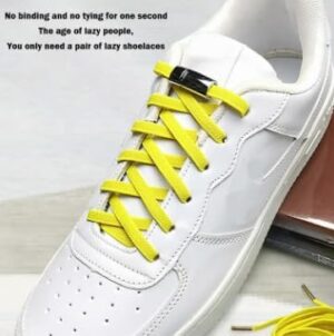 (قطعتان) زوج واحد من مشابك أربطة الأحذية المعدنية، مشابك أربطة الأحذية المغناطيسية، أقفال، أحذية رياضية