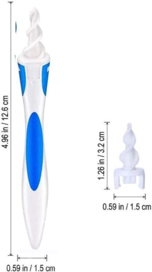 أداة تنظيف شمع الأذن لإزالة شمع الأذن، أداة إزالة شمع الأذن الحلزونية، مجموعة إزالة شمع الأذن، منظف آمن للأذن مع 16 قطعة من نصائح الاستبدال الناعمة والمرنة-B0G4N6SXLJ